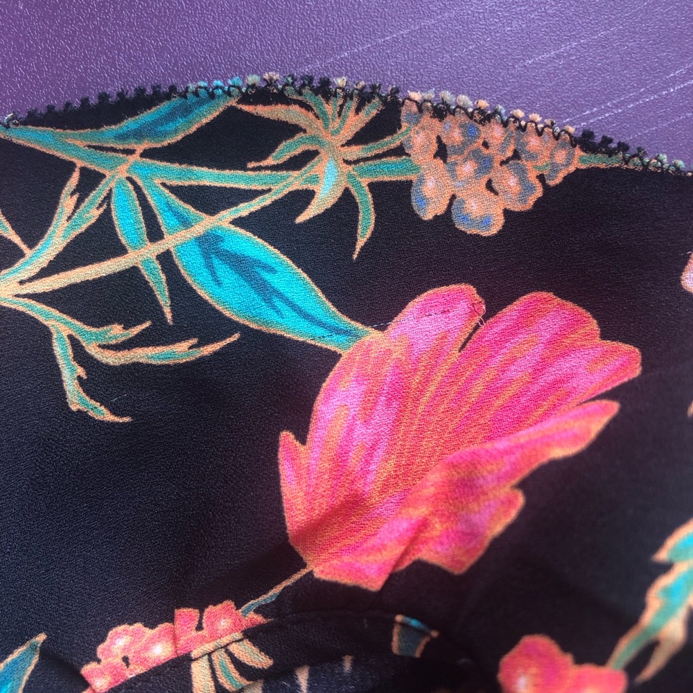 Kate spade floral blossom cold shoulder top blouse ruffle - Picture 14 of 16